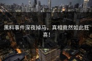 黑料事件深夜掉马，真相竟然如此狂喜！