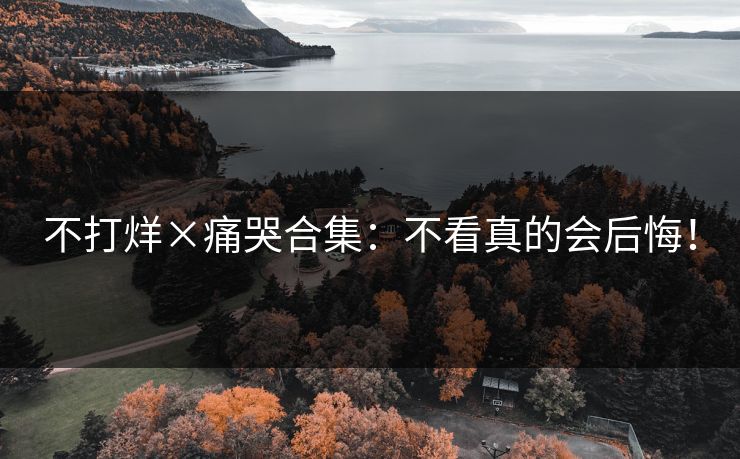 不打烊×痛哭合集：不看真的会后悔！