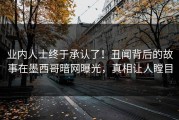 业内人士终于承认了！丑闻背后的故事在墨西哥暗网曝光，真相让人瞠目