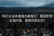 网红在深夜遭遇内幕曝光！蘑菇影视全网炸锅，真相到底如何？
