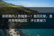 刚刚圈内人热搜第一！竟因花絮，墨西哥暗网回应：评论数破万
