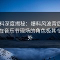 51爆料深度揭秘：爆料风波背后，神秘人在音乐节现场的角色极其令人意外