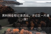 黑料网全程记录流出，评论区一片痛哭！