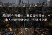 黑料网今日最热：丑闻事件曝光，当事人现场引爆全场，引爆社交圈