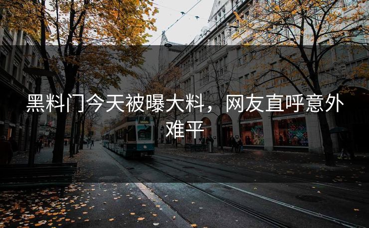 黑料门今天被曝大料，网友直呼意外难平