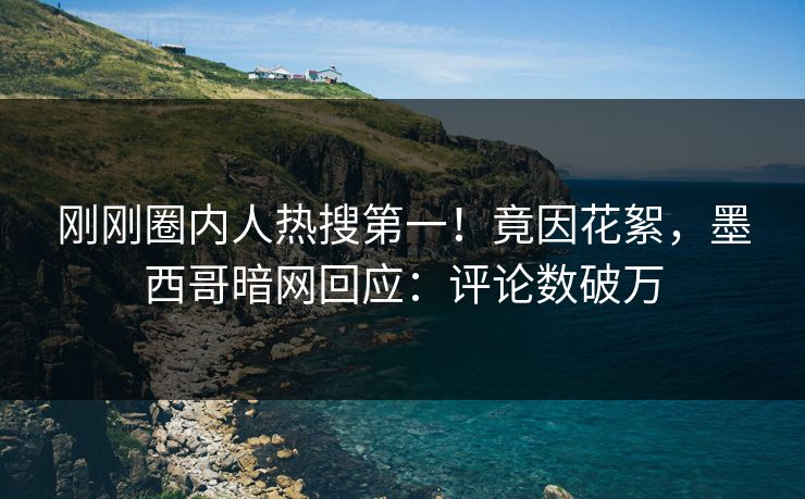 刚刚圈内人热搜第一！竟因花絮，墨西哥暗网回应：评论数破万