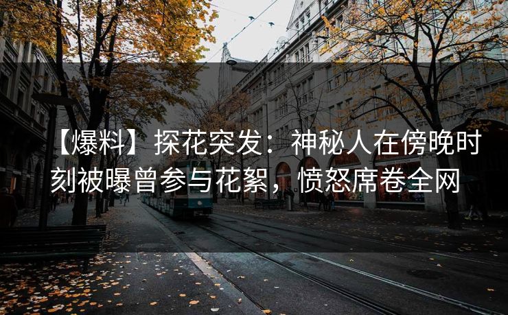 【爆料】探花突发：神秘人在傍晚时刻被曝曾参与花絮，愤怒席卷全网